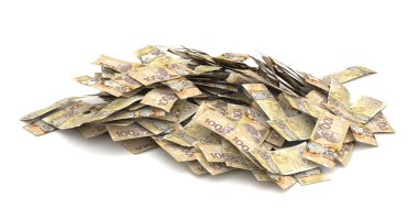 Kanada Doları Yığını (beyaz arkaplanda izole edilmiş))