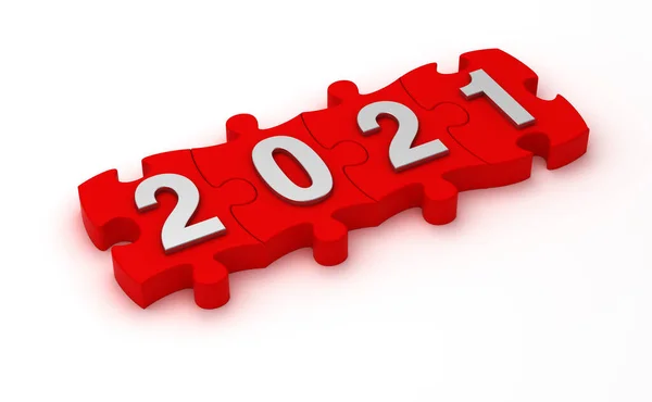2021 sayılı Çözüm (beyaz arkaplanda izole edildi)