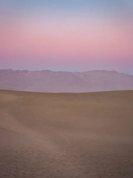 Coucher de soleil sur Mesquite Flat Sand Dunes — Photo