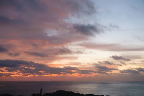 Sonnenuntergang Über Ozean San Diego Kalifornien Vereinigte Staaten — Stockfoto