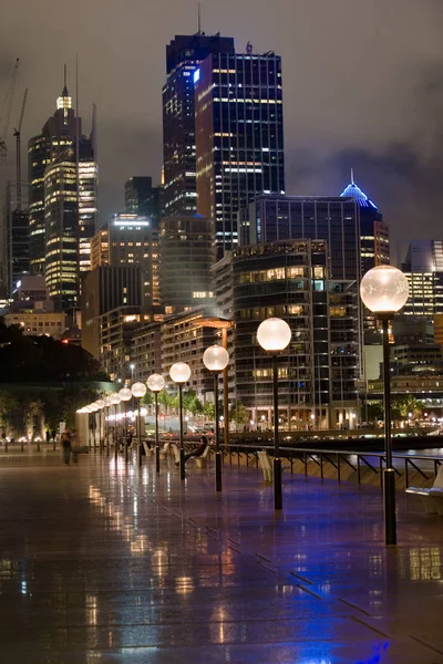 Sydney Skyline Night — Stock Photo, Image