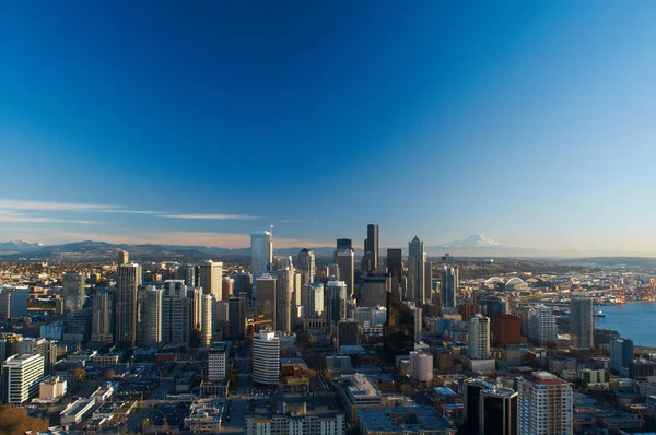 De skyline van de stad van Seattle — Stockfoto