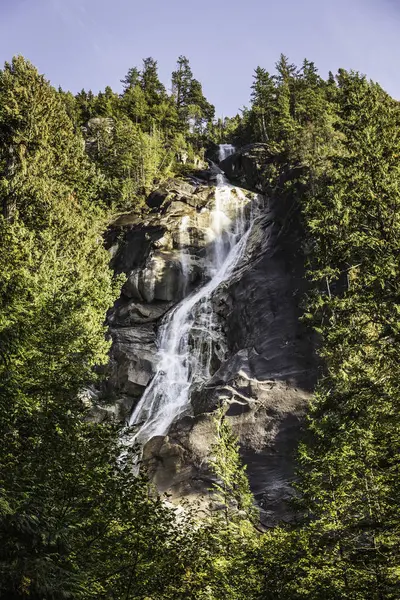 Wodospad Shannon Falls Provincial Park Squamish British Columbia Kanada — Zdjęcie stockowe