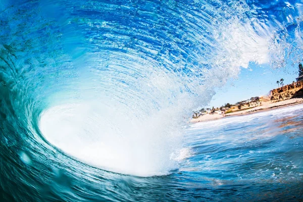 Big Surfing Ocean Wave Encinitas California Usa — Stock Photo, Image