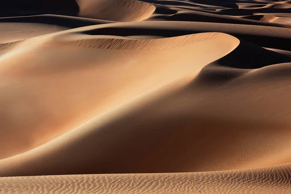Dunes Sable Désert Sous Ciel Bleu — Photo