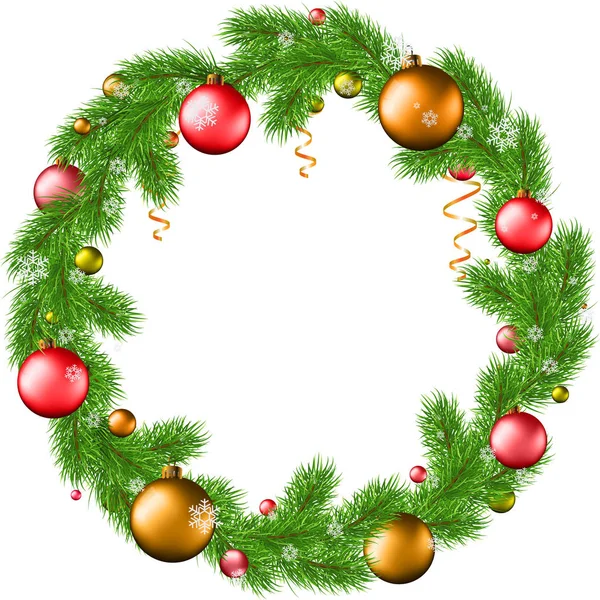 vector clipart wreath christmas new year