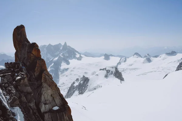 Mont blanc, det högsta bergen av Europa. — Stockfoto