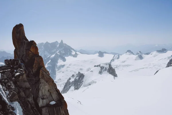 Mont blanc, nejvyšší hora Evropy. — Stock fotografie