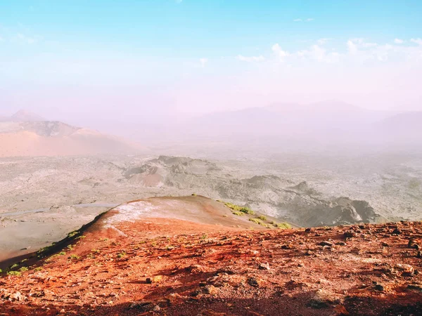 Bela vista dos campos de lava em Tenerife . — Fotografia de Stock