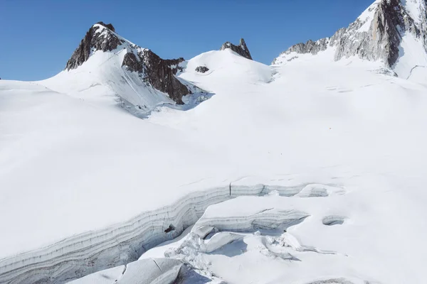 Mont blanc, der höchste berg Europas. — Stockfoto