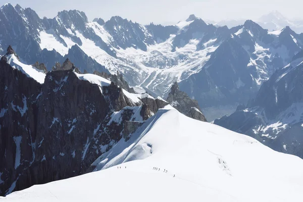 Mont blanc, nejvyšší hora Evropy. — Stock fotografie