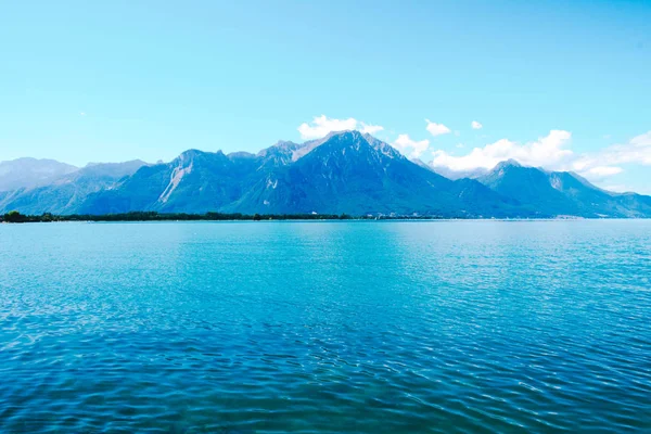 Güzel manzarasına lake Geneva, İsviçre.