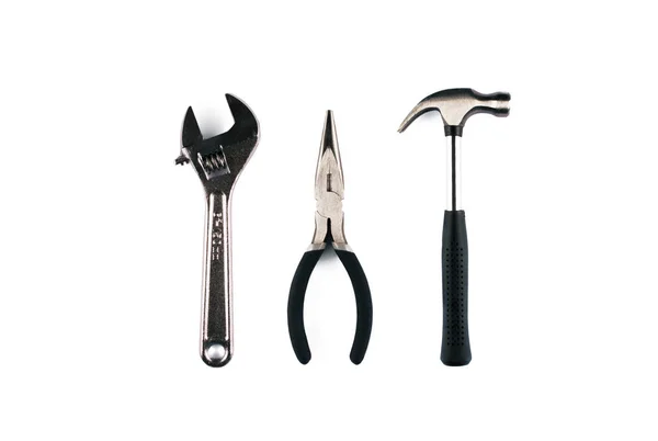 Set of various tools on white background. — Stock Photo, Image