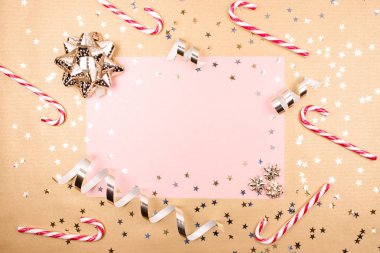 Dut kağıt doku Noel süsleri.