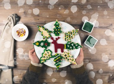 gingerbread çerezleri malzemelerle .