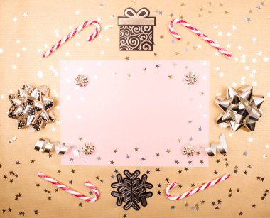 Dut kağıt doku Noel süsleri.