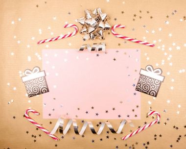 Dut kağıt doku Noel süsleri.