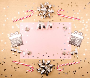 Dut kağıt doku Noel süsleri.