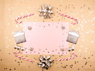Dut kağıt doku Noel süsleri.