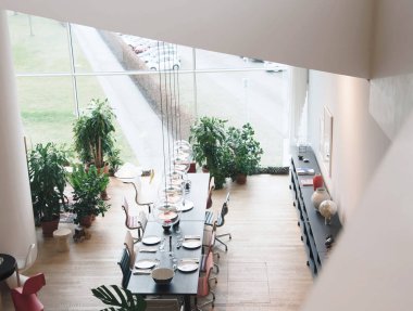 WEIL AM RHEIN, GERMANY - NOVEMBER 26, 2017: Inside VitraHaus bui