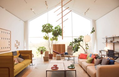 WEIL AM RHEIN, GERMANY - NOVEMBER 26, 2017: Inside VitraHaus bui