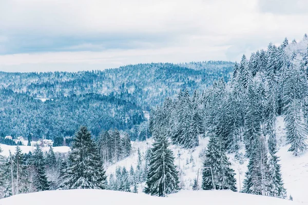 Vinterlandskap i fjällen. — Stockfoto