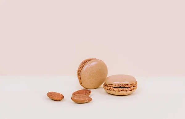 French macaroon cake macaroons with almonds. — Stock Photo, Image