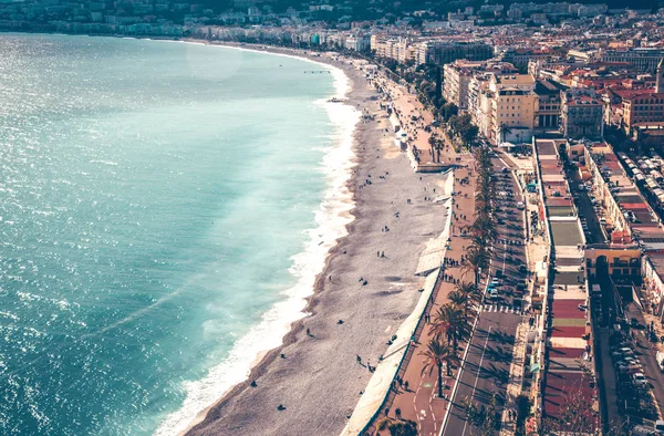 Beautiful view of Nice coastline. — Stock Photo, Image