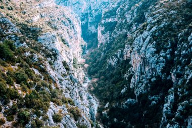 Gorges du Verdon Güney Fransa güzel manzara.