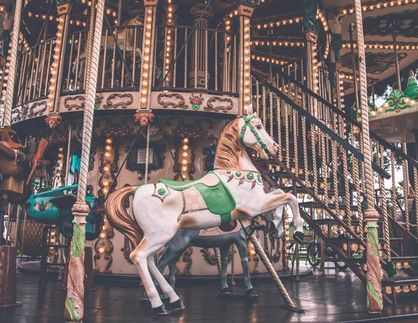 An old fashioned carousel in Nice, France. — Stock Photo, Image