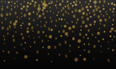 Bitcoins güvenlik iş geçmişi. Bitcoin Kripto incelemesi görselleştirme. İş cüzdan arka plan, güvenlik Döviz Alım Satım, vektör modeli. Kripto sanal ödeme vade. Altın para ticaret