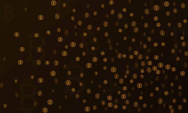 Bitcoins güvenlik iş geçmişi. Bitcoin Kripto incelemesi görselleştirme. İş cüzdan arka plan, güvenlik Döviz Alım Satım, vektör modeli. Kripto sanal ödeme vade. Altın para ticaret