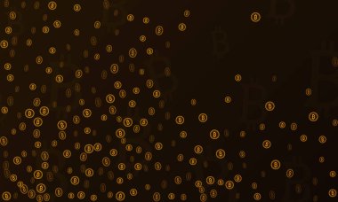 Bitcoins güvenlik iş geçmişi. Bitcoin Kripto incelemesi görselleştirme. İş cüzdan arka plan, güvenlik Döviz Alım Satım, vektör modeli. Kripto sanal ödeme vade. Altın para ticaret