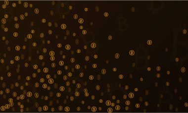 Bitcoins güvenlik iş geçmişi. Bitcoin Kripto incelemesi görselleştirme. İş cüzdan arka plan, güvenlik Döviz Alım Satım, vektör modeli. Kripto sanal ödeme vade. Altın para ticaret