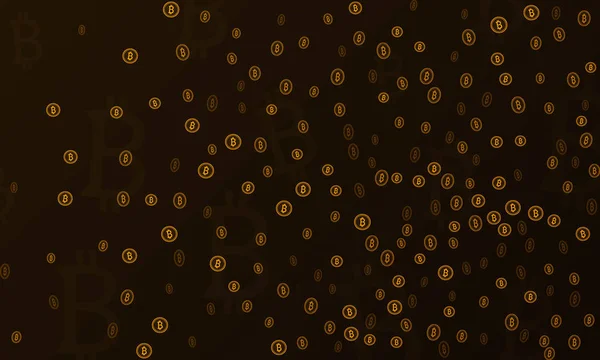 Bitcoins безопасность бизнес-фон. Визуализация Bitcoin crypto mining. Деловой кошелек, обмен валюты, векторная модель. Криптографическое финансирование виртуальных платежей. Торговля деньгами — стоковый вектор