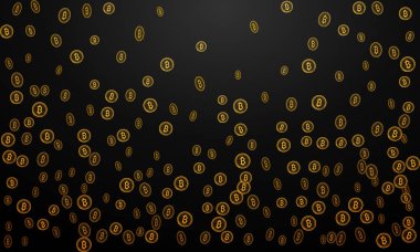 Bitcoins güvenlik iş geçmişi. Bitcoin Kripto incelemesi görselleştirme. İş cüzdan arka plan, güvenlik Döviz Alım Satım, vektör modeli. Kripto sanal ödeme vade. Altın para ticaret