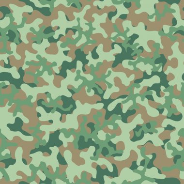 Kamuflaj desen sorunsuz arka plan. Hayvan askeri kamuflaj. Ordu, avcılık, moda kumaş Tekstil için soyut seamless modeli. Renkli modern asker tarzı. Vektör militarist doku.