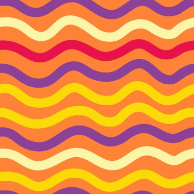 Çizgi deseni sorunsuz arka plan. Vektör soyut çizgili. Dalgalı rengi Dikişsiz desen süsleme. Moda, baskı, kapak ya da Tekstil için dekorasyon arka plan. Basit en az doodle pop art. Okyanus satırları.