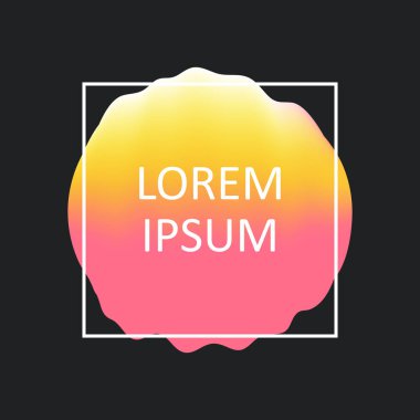 Soyut logo kapak tasarım şablonu. Sıvı renkler. Renkli modern iş vektör marka, kitabı, poster, afiş, katalog, rapor, belge veya herhangi bir sayfa için Trendy kapsar. Boş bir metin alanı.