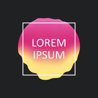 Soyut logo kapak tasarım şablonu. Sıvı renkler. Renkli modern iş vektör marka, kitabı, poster, afiş, katalog, rapor, belge veya herhangi bir sayfa için Trendy kapsar. Boş bir metin alanı.