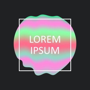 Soyut logo kapak tasarım şablonu. Sıvı renkler. Renkli modern iş vektör marka, kitabı, poster, afiş, katalog, rapor, belge veya herhangi bir sayfa için Trendy kapsar. Boş bir metin alanı.