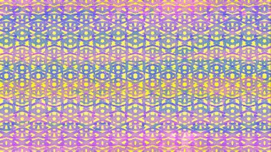 Etnik suluboya sorunsuz arka plan deseni, soyut süsleme ile dekore edilmiştir. Dokulu suluboya boho için hippi moda mayo renkli resim el işi. Tekstil kravat boya, trendy vintage