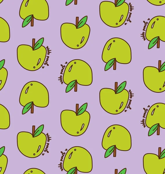 Yeşil elma seamless modeli