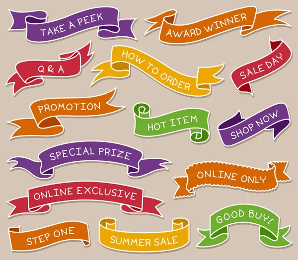 El ile yazılmış iletiler ile renkli elle çizilmiş şerit afiş koymak