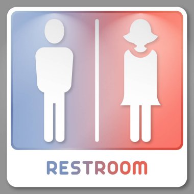 Tuvalet işareti vektörü 