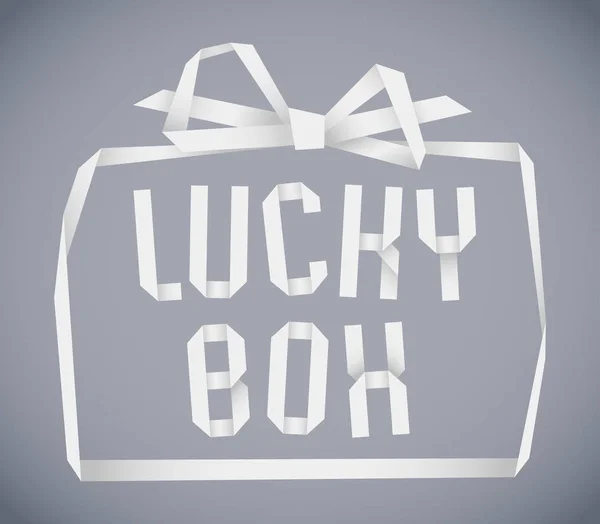 Origami hediye kutusu kağıt vektör çerçeve