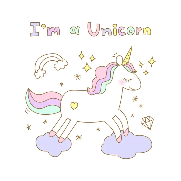 El Çizimi Şirin Tekboynuz Çizimi