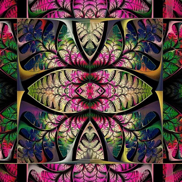 Çok renkli desen yaprak. Koleksiyon - ağaç bitki örtüsü. Y