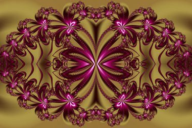 Çiçek fraktal deseni. Sen-ebilmek kullanma o için davetiye, defter