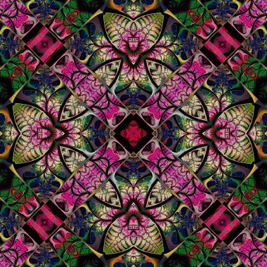 Çok renkli desen yaprak. Koleksiyon - ağaç bitki örtüsü. Y